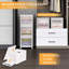Chariot de rangement et organisateur avec couvercle, grand rangement pliable avec 4 roues