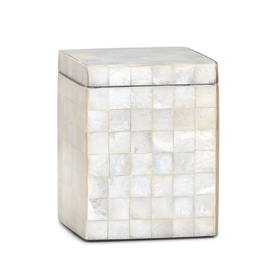 Capiz Blanc Canister