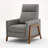 Push Back Recliner In Performance Fabric