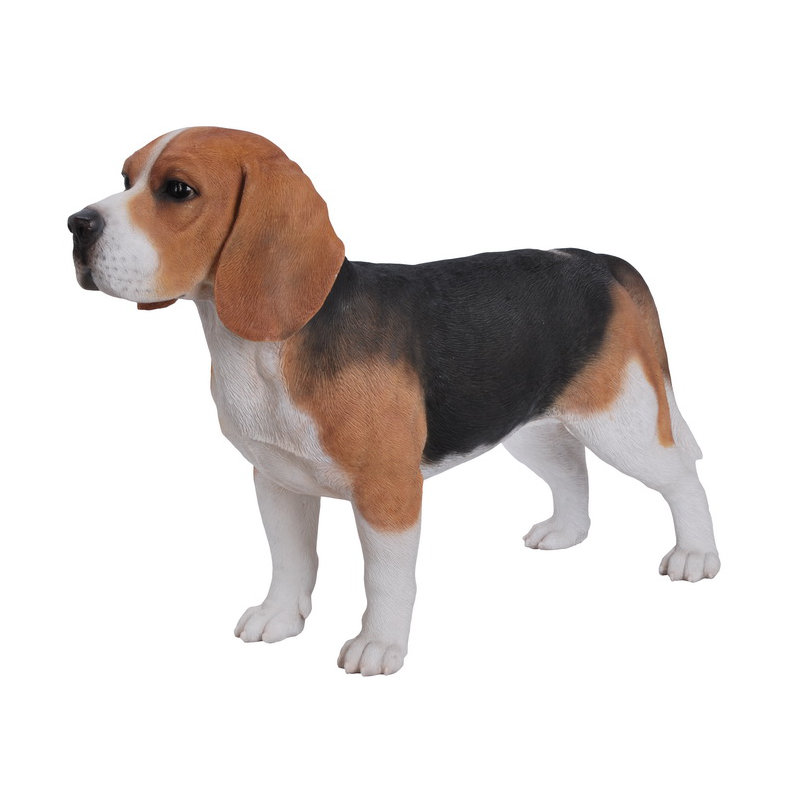 Figurine debout de chien beagle