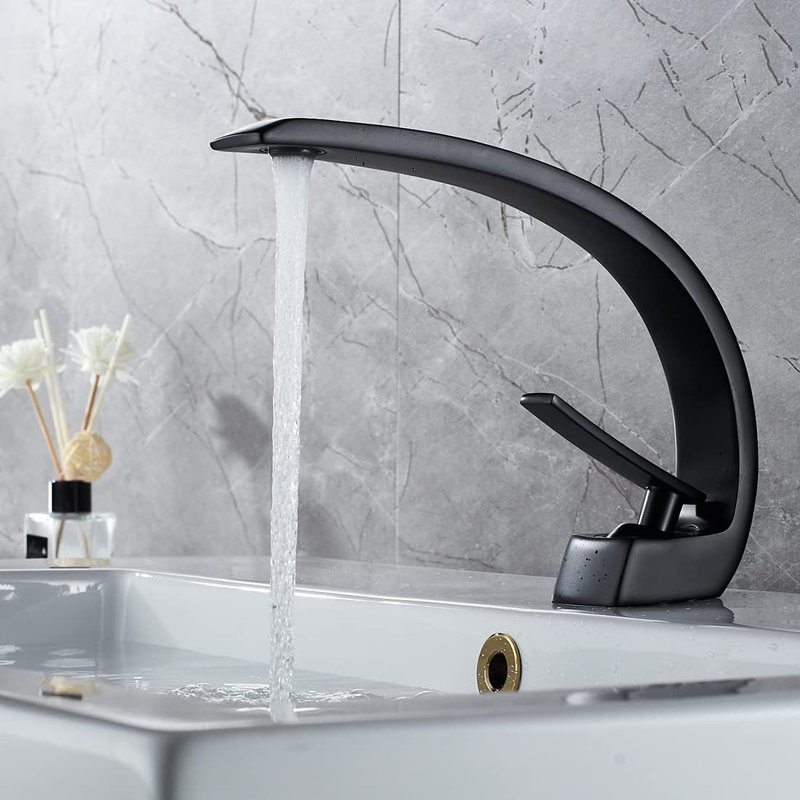 Single-handle Bathroom Faucet, Matte Black