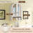 Modern Arched Wall Cabinet With Adjustable Shelves And LED Lighting, Designed For Bathroom Medicine Storage With Mirror-122820553