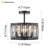 4-light Crystal Semi Flush Mount