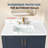 Replacement 30 Inch Quartz Stone Vanity Backsplash In White