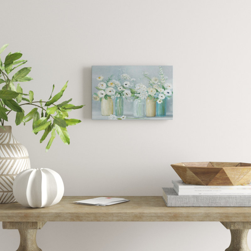 «Blooming Meadow Beauties», reproduction, H 12 po x l 18 po x P 1,5 po, Toile tendue