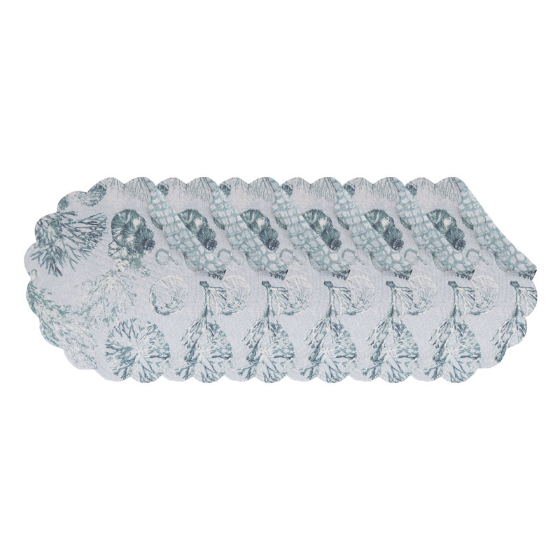 Ensemble de 6 napperons réversibles Cerulean Breeze