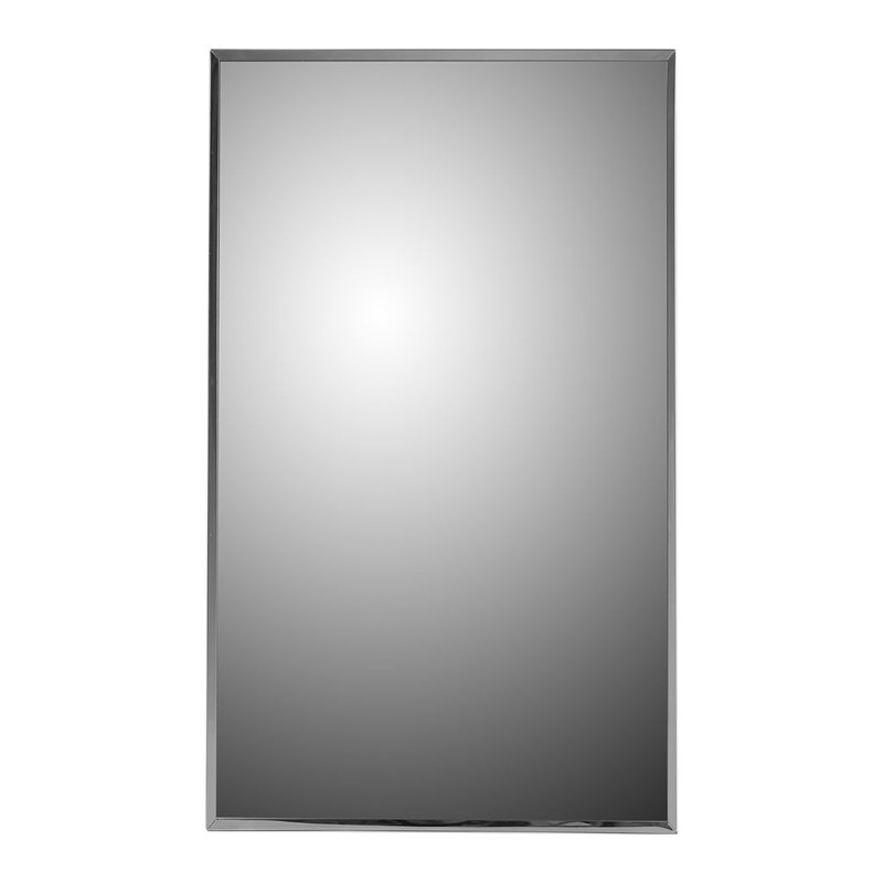 Scottville Residential Medicine Cabinet, Surface Mounted, Stainless Steel Framed, 30" H x 18" W x 4.25" D