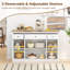 Buffet 55 po avec 3 tiroirs et 2 portes transparentes-1723122947