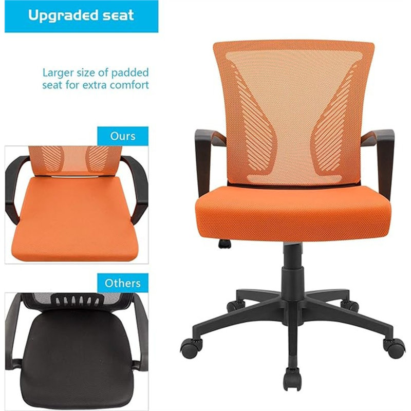 Fauteuil de bureau Furmax, Orange