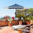 Oshiro 90'' Lighted Market Umbrella with Crank Lift-110559269
