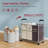 3 Section Laundry Hamper Sorter, Laundry Sorter Cart With Heavy Duty Lockable Wheels And Removable Bags, Laundry Separated Rolling Cart Basket For Clothes Storage, Gray+Beige-217374697
