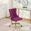 Chaise de bureau Furniture, fauteuil de bureau moderne capitonné en velours avec base en métal-1152639706