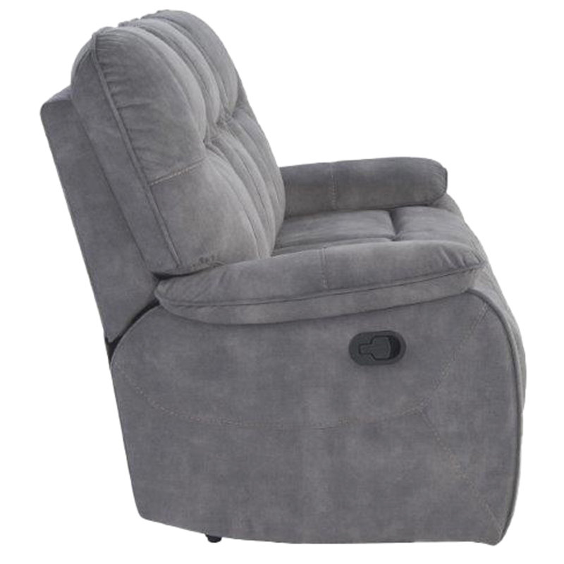 Canapé inclinable manuel Karliyah, Gris, H 42 po x l 83 po x P 38 po