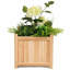 Boîte à fleurs en bois pour patio