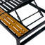 Chaise longue en fer avec coussin pour patio