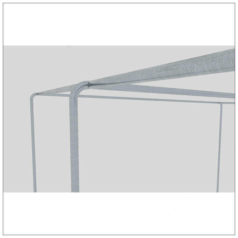 Poulailler vert durable avec verrou automatique et protection UV pour la cour, H 74,8 po x l 98,4 po x P 157,4 po