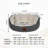 Cozy Pet Bed for Dogs and Cats, Pink, 18.9 x 15.7 x 6.3 inches | 100% Polyester Outer Fabric & Fiber Fill for Ultimate Comfort | Ideal for Small to Medium Pets, Stylish and Soft Design for Home Decor-119788637-119788639