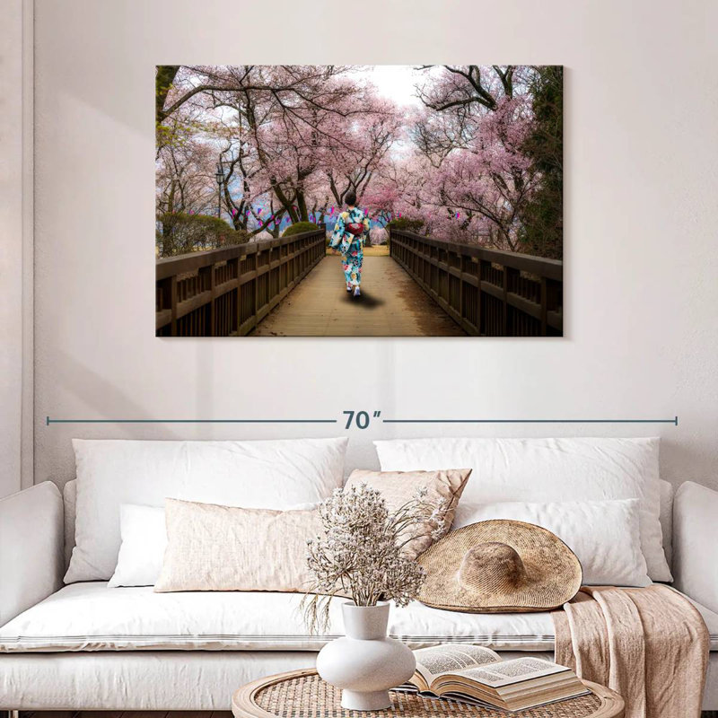 Leisha Sakura Park Stroll, 30" H x 45" W