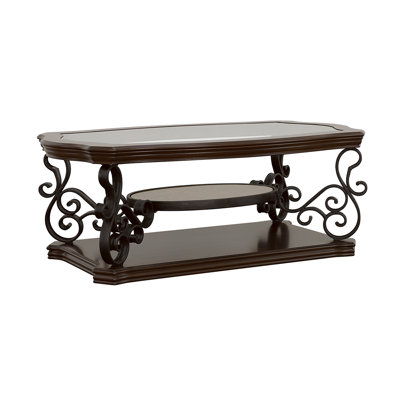 Aarav Glass Top Coffee Table