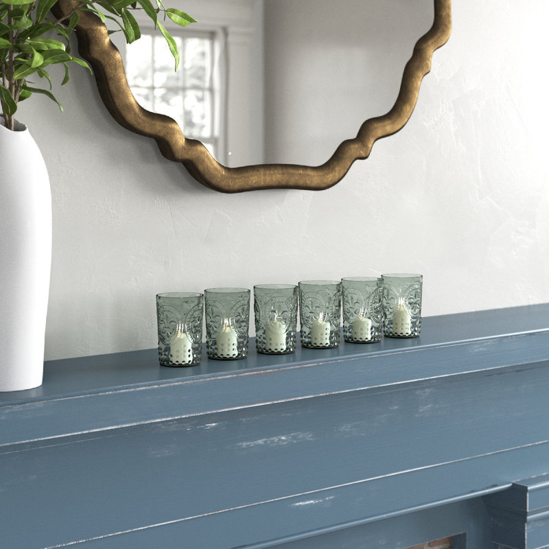 4'' H Glass Tabletop Votive Holder
