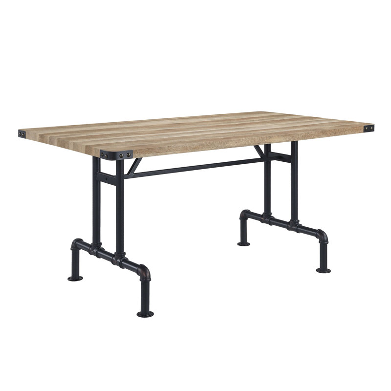Table de salle à manger And Sandy avec pieds en métal