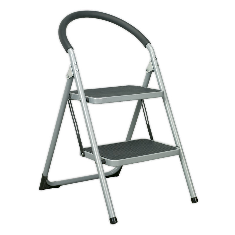 Zenaida 2 - Step Steel Folding Small Step Ladder