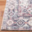 Tapis géométrique en polyester touffeté à la main rouge / bleu-861150995