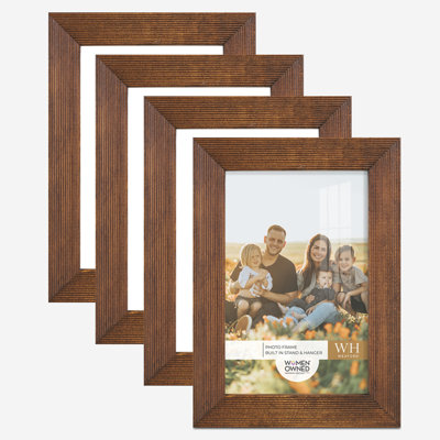 Brown Wood Picture Frame - Set of 4