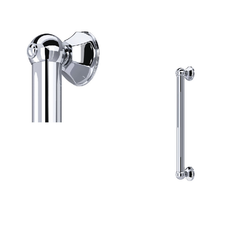 Palladian® 24" Grab Bar, Polished Chrome, 20.5" W