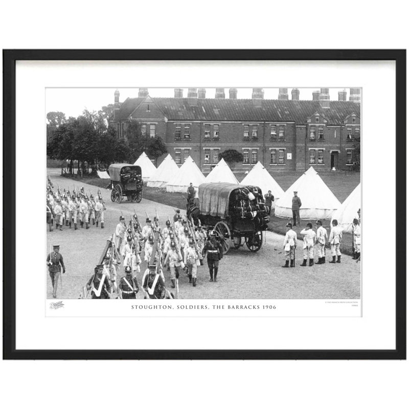 Stoughton, Soldiers, The Barracks 1906 by Francis Frith - Single Picture Frame Print, 28cm H x 36cm W x 2.3cm D