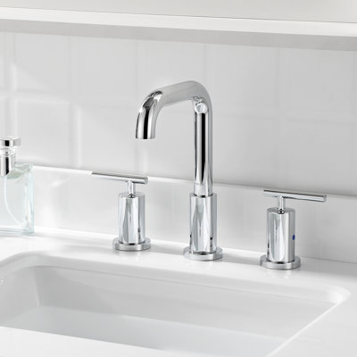 Robinet de salle de bain surdimensionné à 2 poignées avec conduites d'alimentation en eau