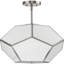 Plafonnier semi-encastré en verre Brier-654954433