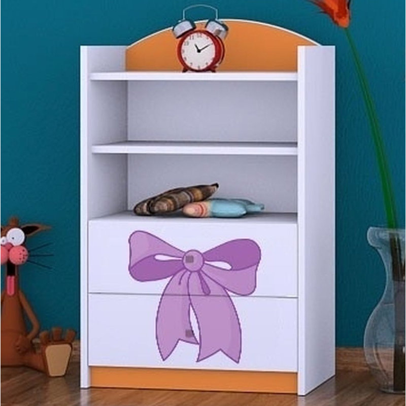 Rhiannon 96cm H X 60cm W Kids Cube, Orange