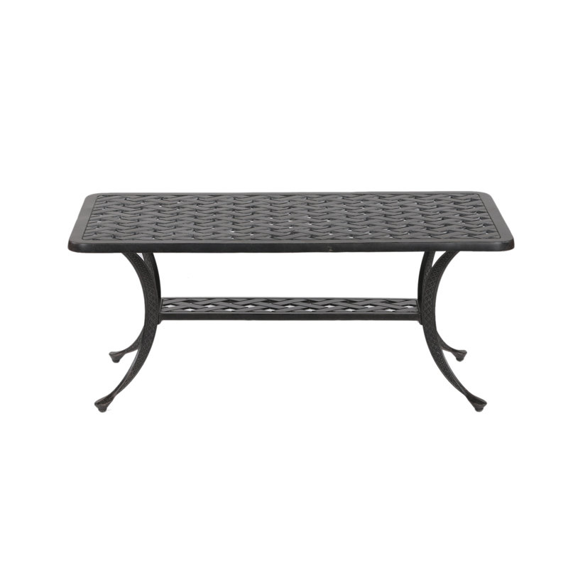 Table basse Annecorinne, Bronze lave noir
