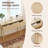 39.37" Rattan Console Table With 2 Drawer