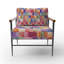 Chaise rembourrée Patchwork