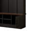 Versatile 3-In-1 Hall Tree With 6 Hooks, Farmhouse Storage Bench, Adjustable Shelves For Entryway And Mudroom-1902916766