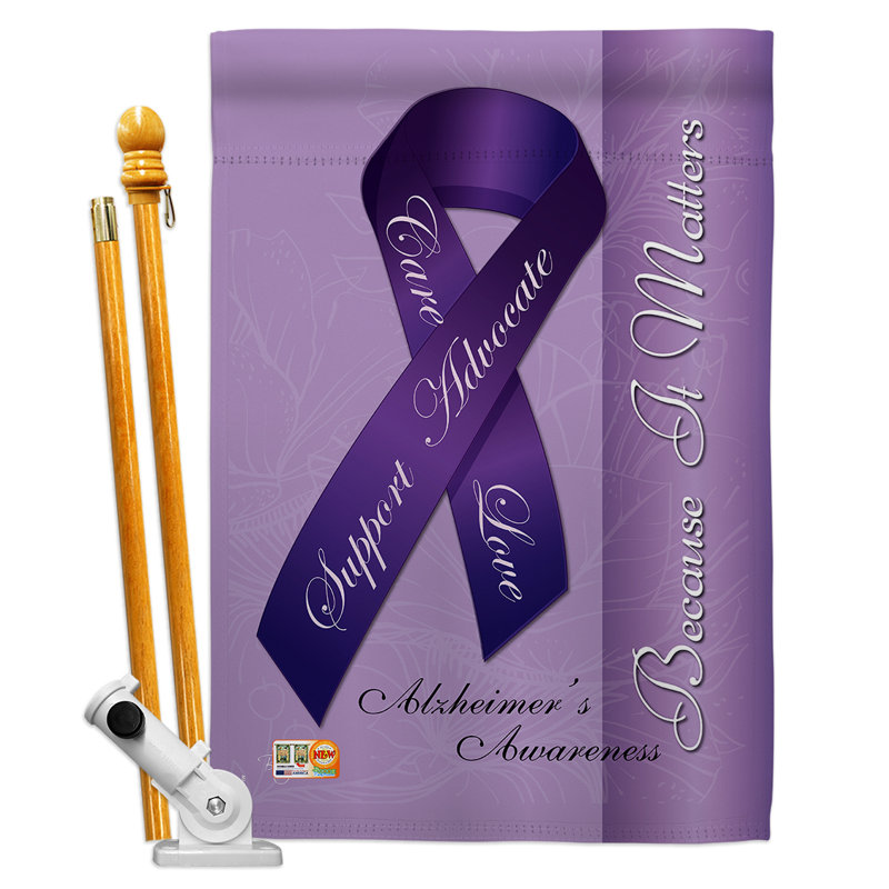 Double Sided 40'' H x 28'' W Polyester Flag Set
