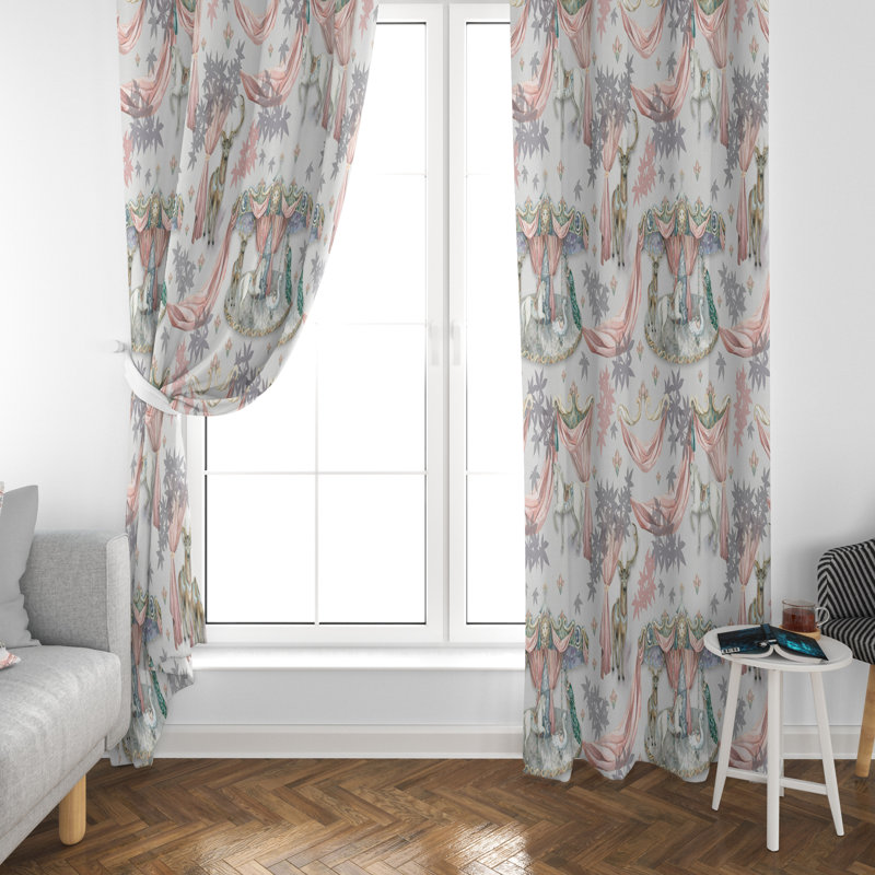 Rideau en polyester Montz, L 40 po x L 52 po