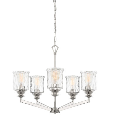Lustre à 5 lumières avec abat-jour Berowalt