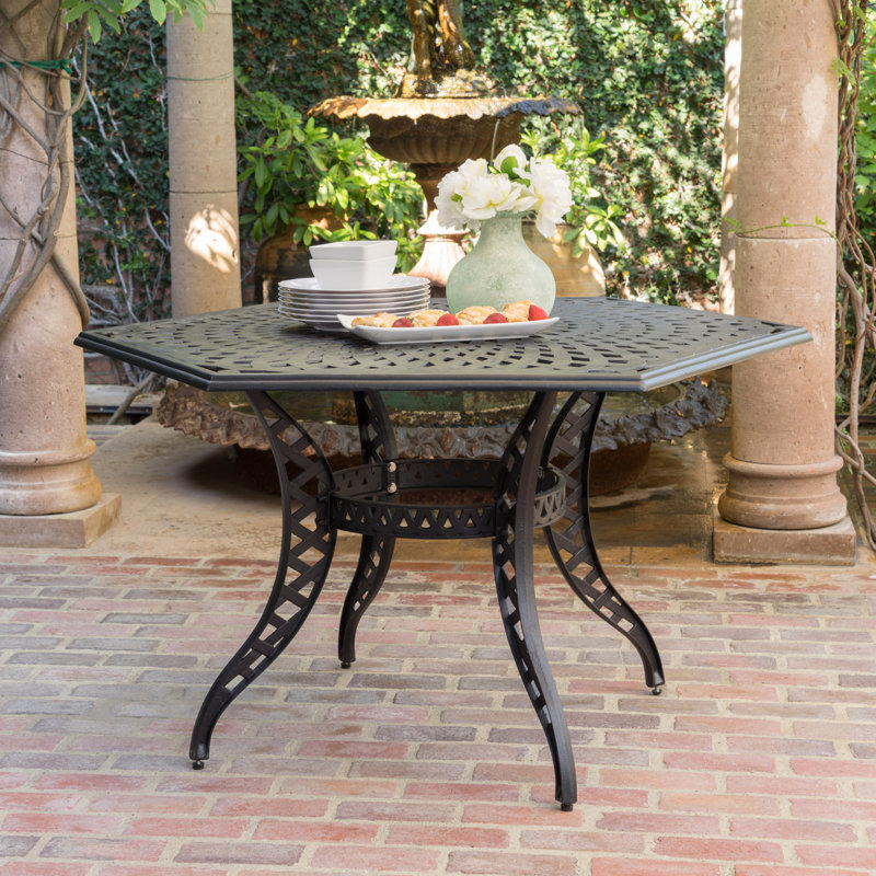 Table en mailles hexagonales Cayman Arch II