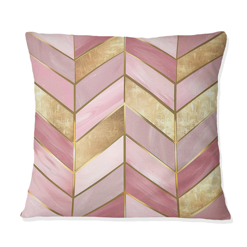Coussin Chevron, H 18 po x l 18 po