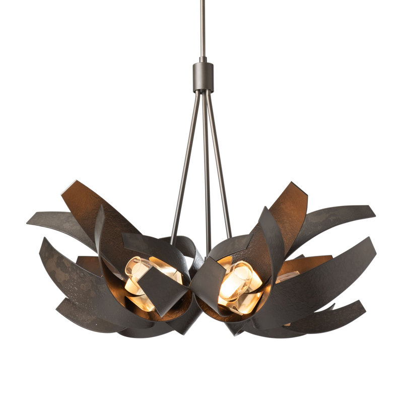 Corona 6 - Light Unique/Statement Geometric Pendant, Dark Smoke