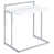 Plateau blanc / base en argent