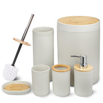 Brockton Bamboo Bathroom Accessories