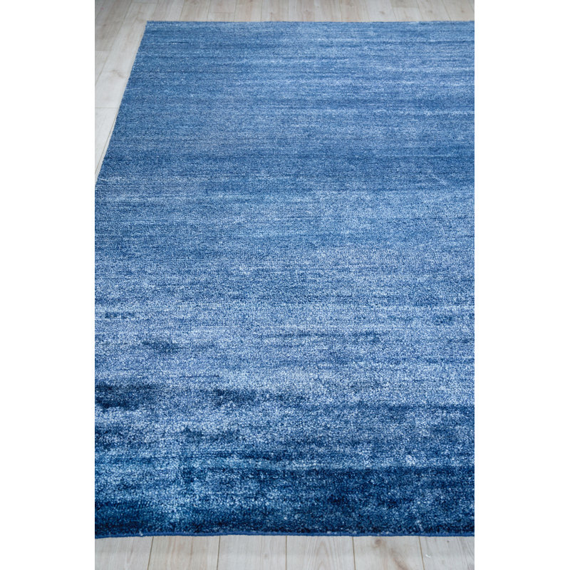 Plush Area Rug in Navy, Rectangle 10' x 14'