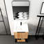Armoire de salle de bain autoportante 24 po - contemporaine, lavabo en résine, meuble-lavabo spacieux avec évier de style contemporain, entrée silencieuse, option suffisante