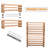 Freestanding Stackable Wine Rack 72 Bottle Rack