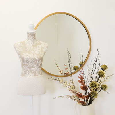 Uplander Wood Flat Wall Mirror