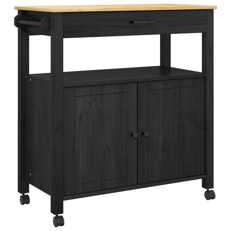 Solid Wood Bar Cart